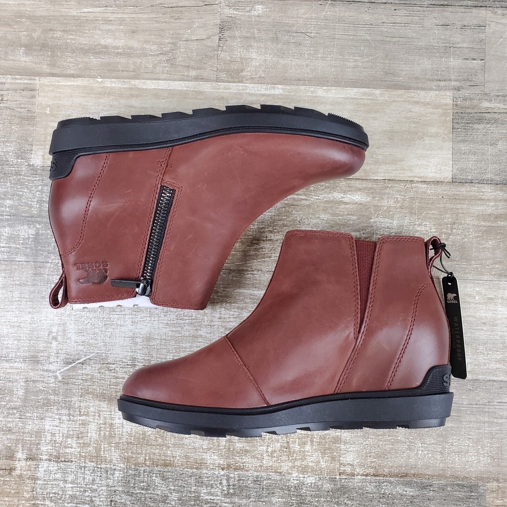 SOREL Evie II Zip Boots Womens Sz 8.5 Spice Bootie Toe